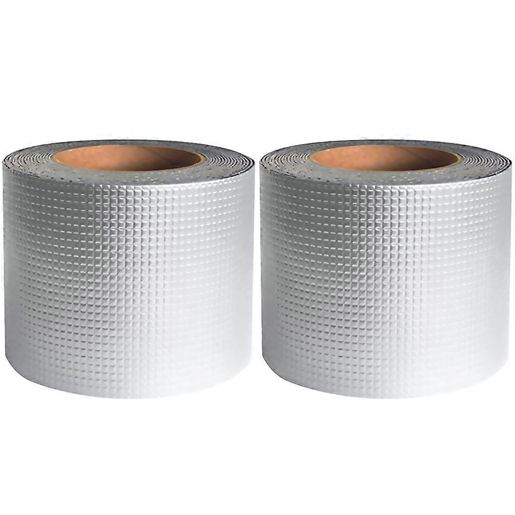 2 Rolls Butyl Repair Tape for Roof Leaks, Pipe Cracks & Surface Gaps Strong Adhesive for Tile Applications