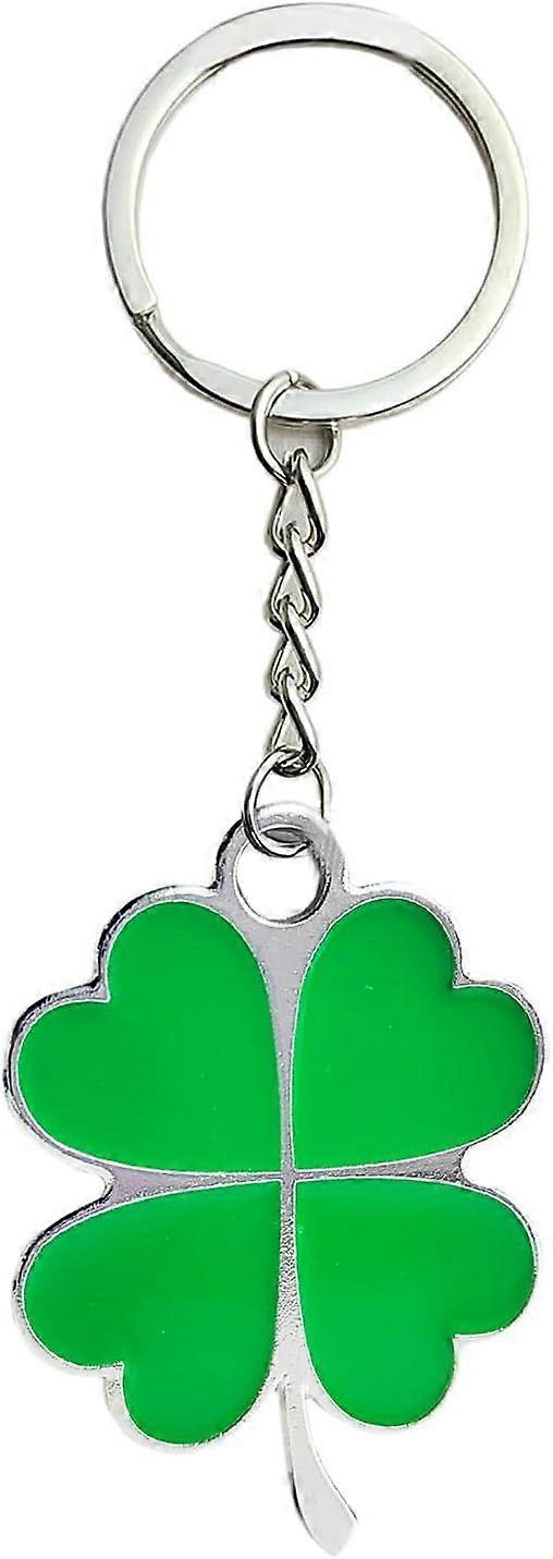 Four Leaf Clover Keychain with Key Ring Four Leaf Clover Style Key Chain Tag For Keys Backpacks and Luggage