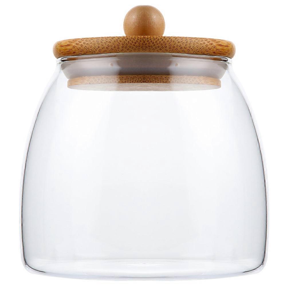Wide Mouth Jar with Cover Ideal for Storing Flour and Snacks
