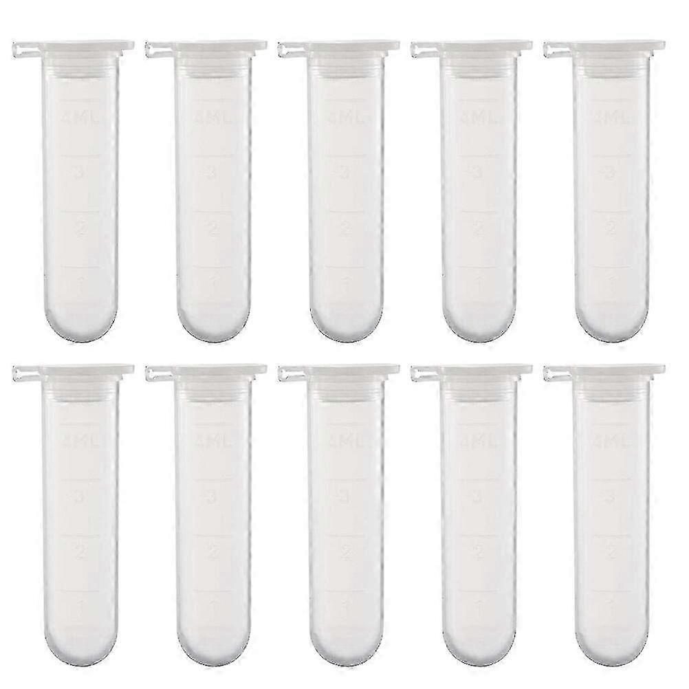 50ks 5ml laboratorních centrifugačních zkumavek s nacvakávacím víkem - bílá 5,3x1,2cm