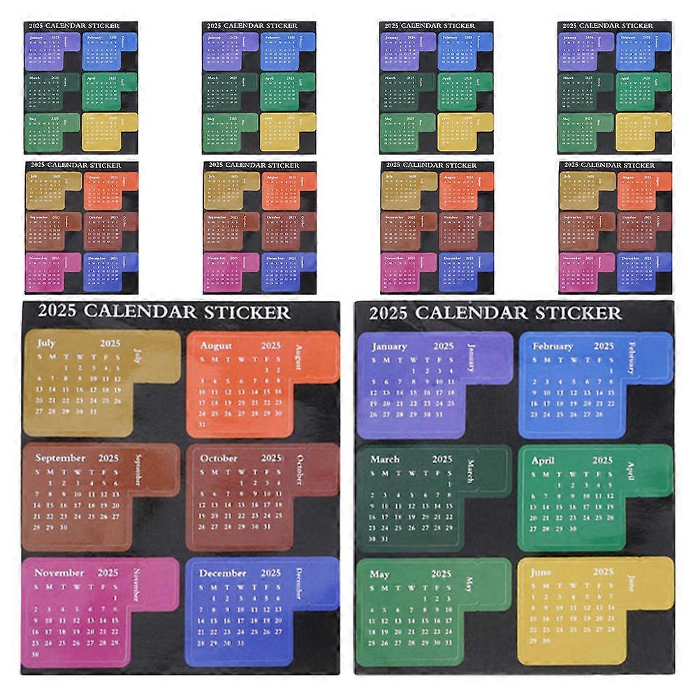 Calendar Stickers Monthly Planner Tabs For DIY Projects Planning Note Organization Students Professionals 10 Sheets