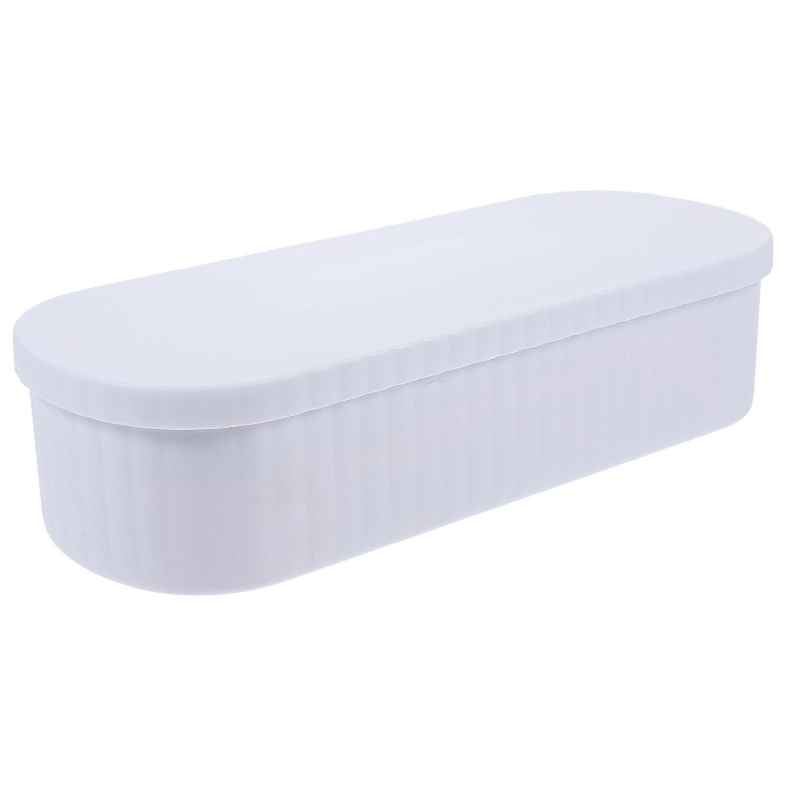 Makeup Brush Drying Box Rectangular Simple Design Cleaning Container Home Use 22.00X9.00X5.50CM 1Set