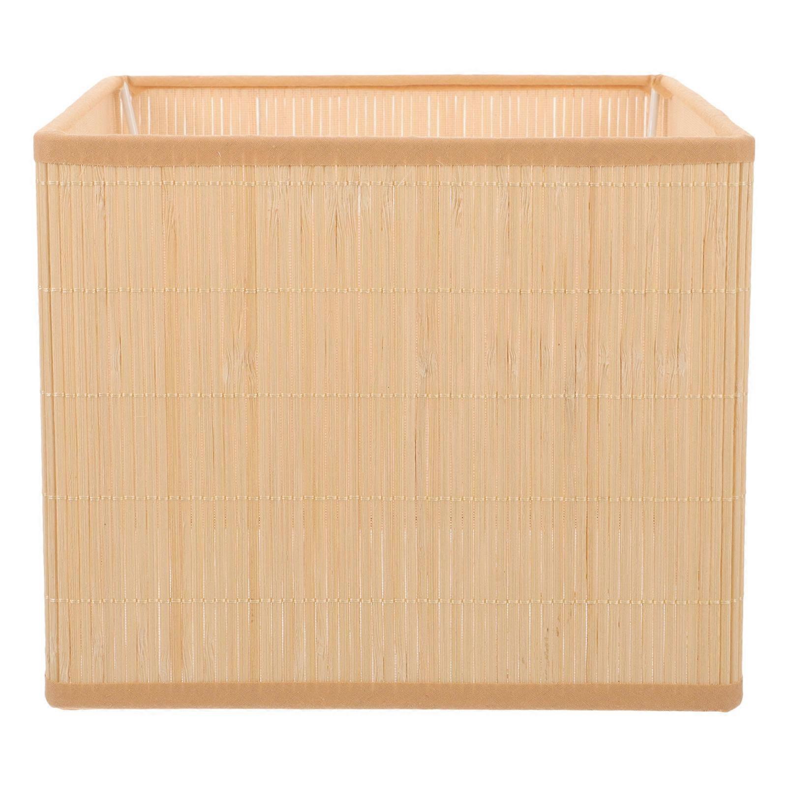 Ceiling Lampshade Cover Hand-Woven Bamboo Rustic Style For Shopping Mall 7.9 7.9 6.7in Protect Light 1Pack