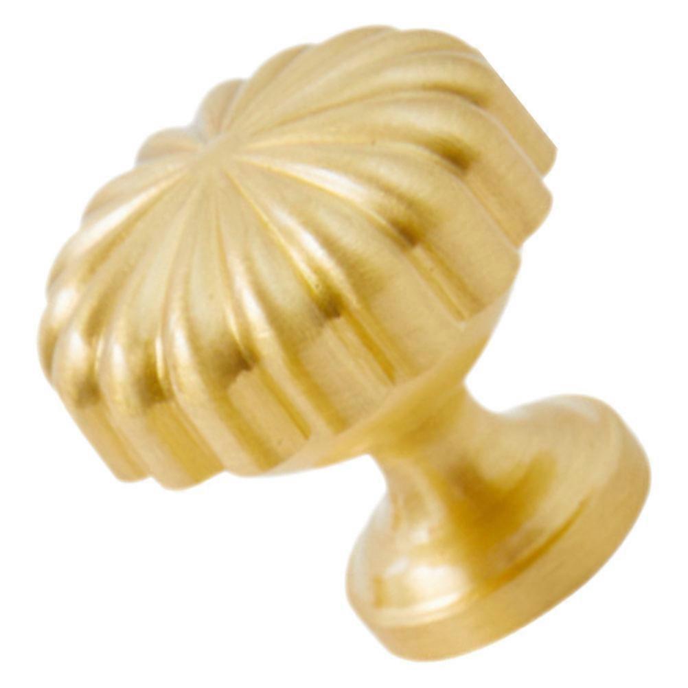 Retro Brass Knobs Furniture Accessory Easy to Clean Finish 3x3cm 1Pcs