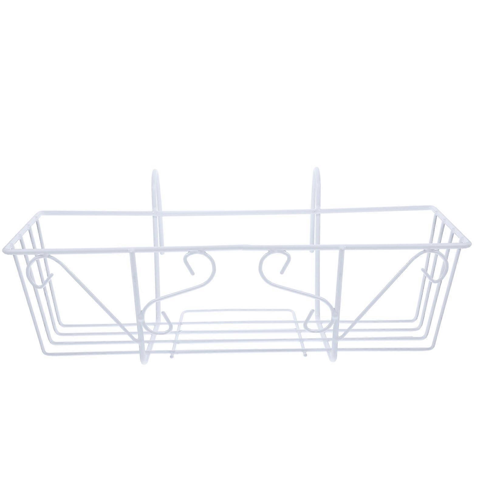 Tukeva rautainen roikkuva kukkapidike eurooppalaistyylinen kaide istutusteline parvekkeelle puutarhapihalle kestävä takorautainen bonsai-teline