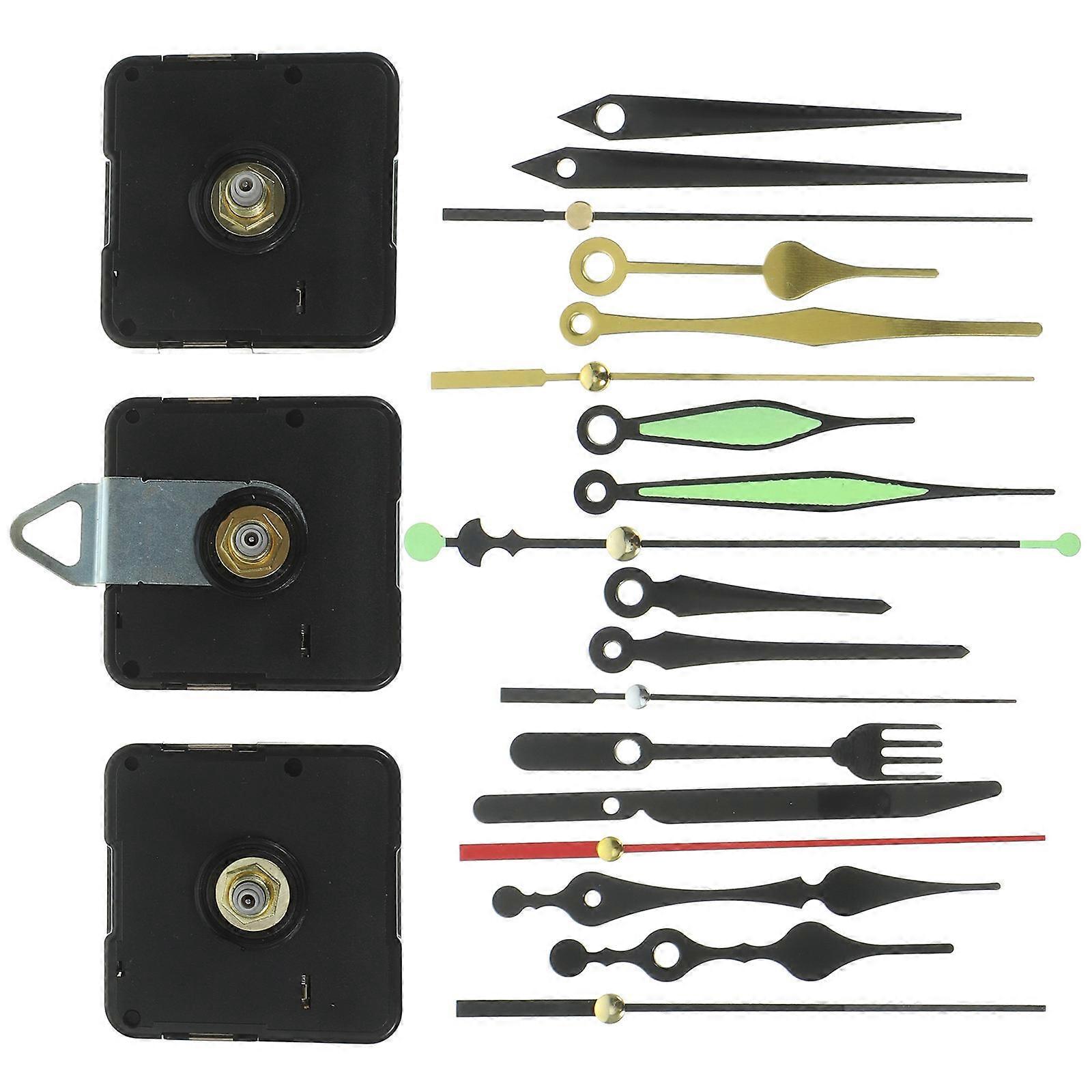 Clock Mechanism Kit Battery Operated High Torque Clock Parts For Home Office Classroom 1 Set