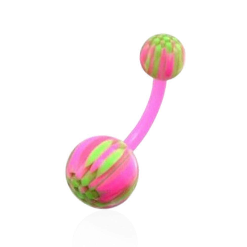 Uv Belly Banana With Checked Uv Balls (pack Of 10)