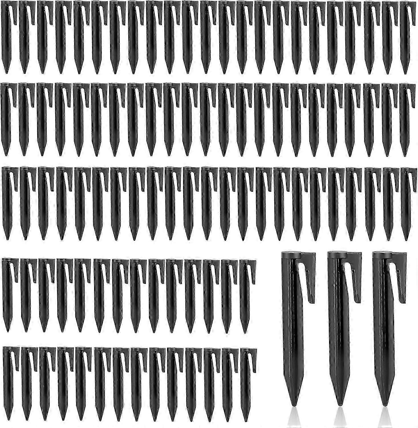 100x robotic lawnmower ground spikes hooks for boundary wire nails camping