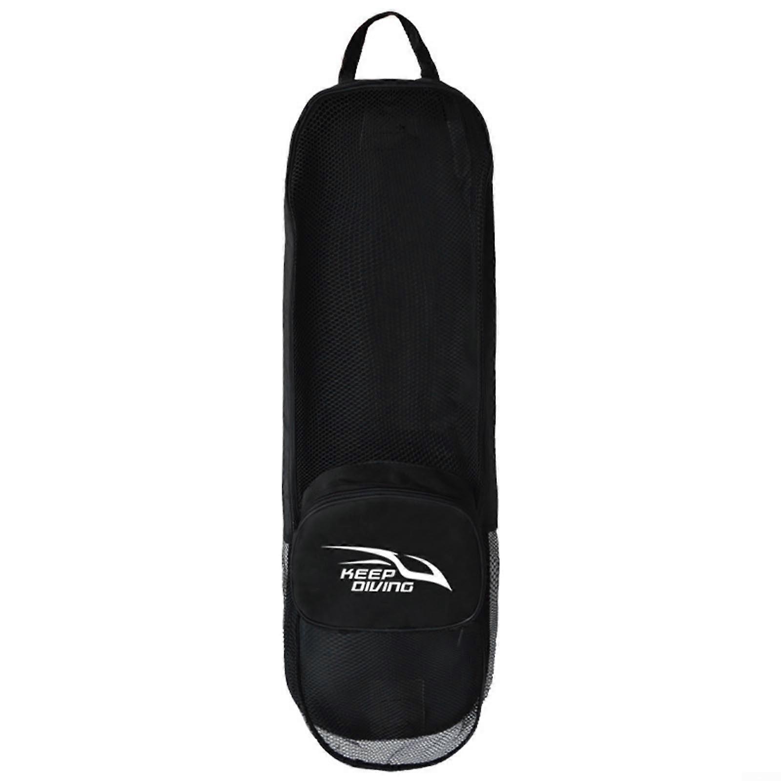 Nylon mesh diving equipment bag, with zipper, reliable construction, large capacity, with adjustable shoulder strap, for storage of diving equipment