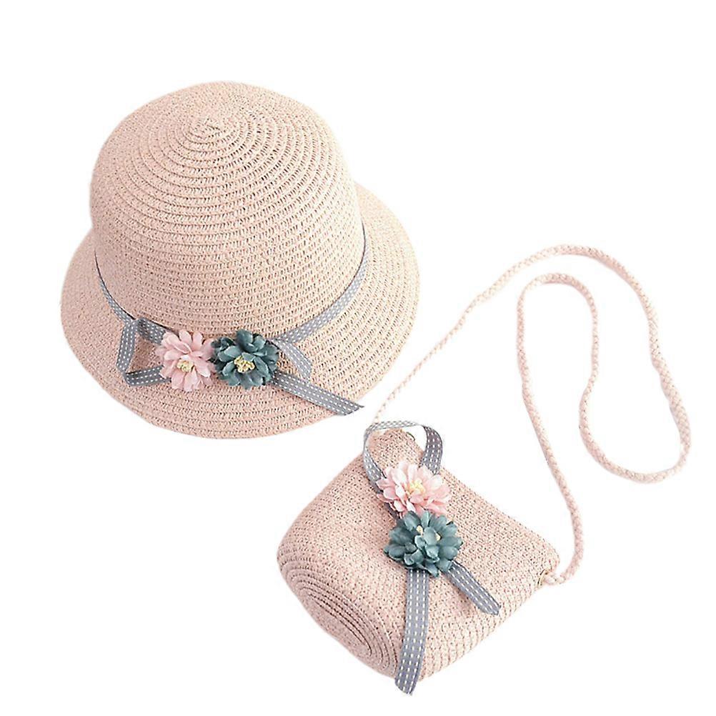 Hats for Little Girls Pink Color Sun Protection Shade Provider 1Set