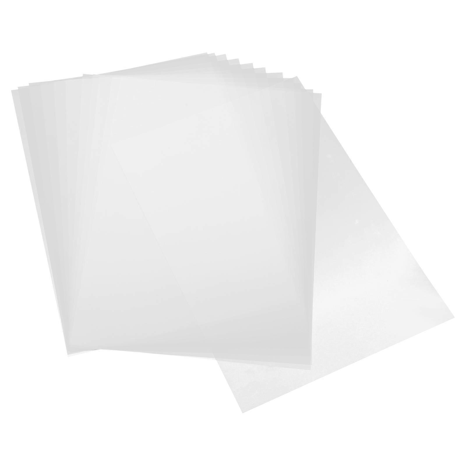 12PCS Transparent Plastic Films PET Sheets Convenient Insulating Strips for Home Windows A4 Size