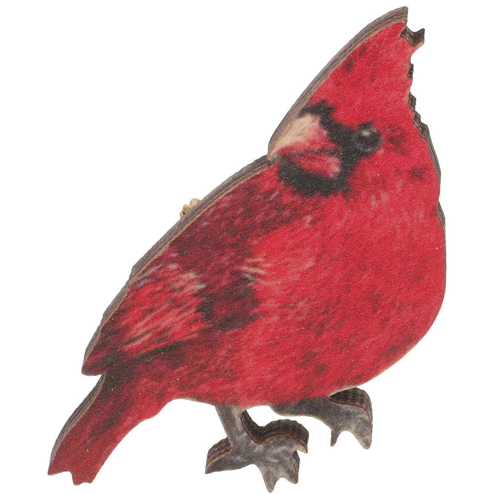 Shawl Brooch Pin Aesthetic Style Bird Shape Wooden Decorative For Daily Life 1Pack