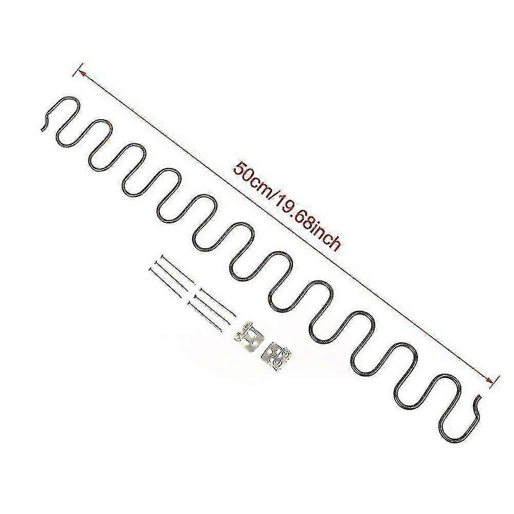 交換用ソファチェアスプリング、クリップ付き家具スプリング、45cm 50cm 60cm 65cm 70cmロングRessort H