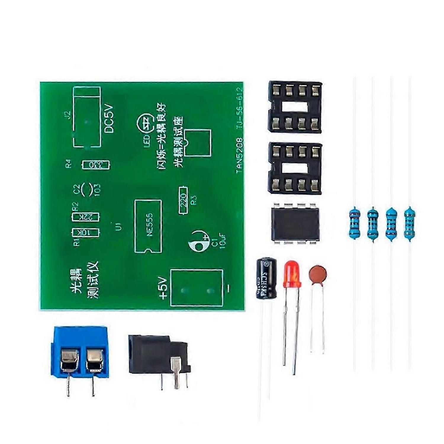 طقم اختبار Optocoupler 555 تطبيق لوحة الدوائر الممارسة لحام DIY قطع الغيار الإلكترونية كيت