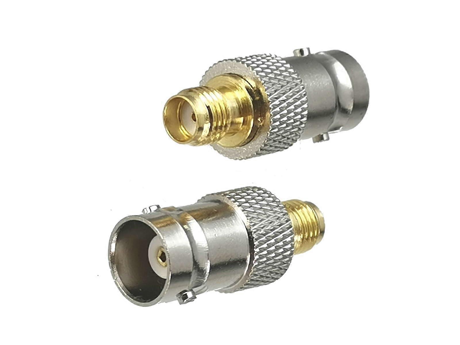 SMA To BNC Adapter Set Of 2, Straight Coaxial RF Converter, Type 4