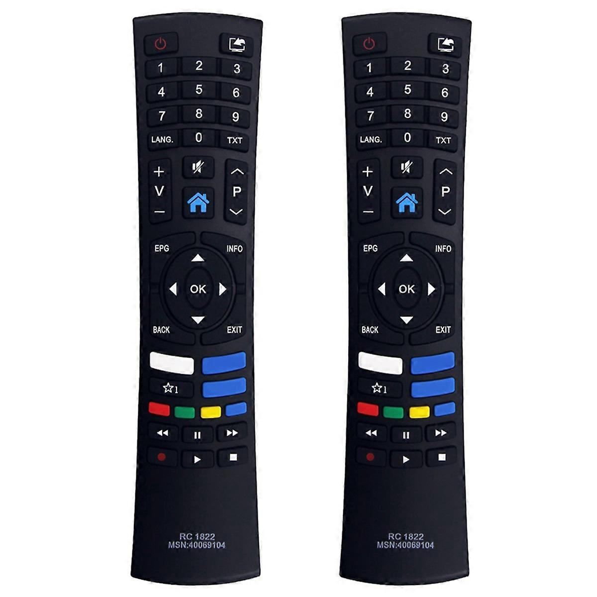 2X RC1822 Replace Remote Control for Bush TV Remote Control