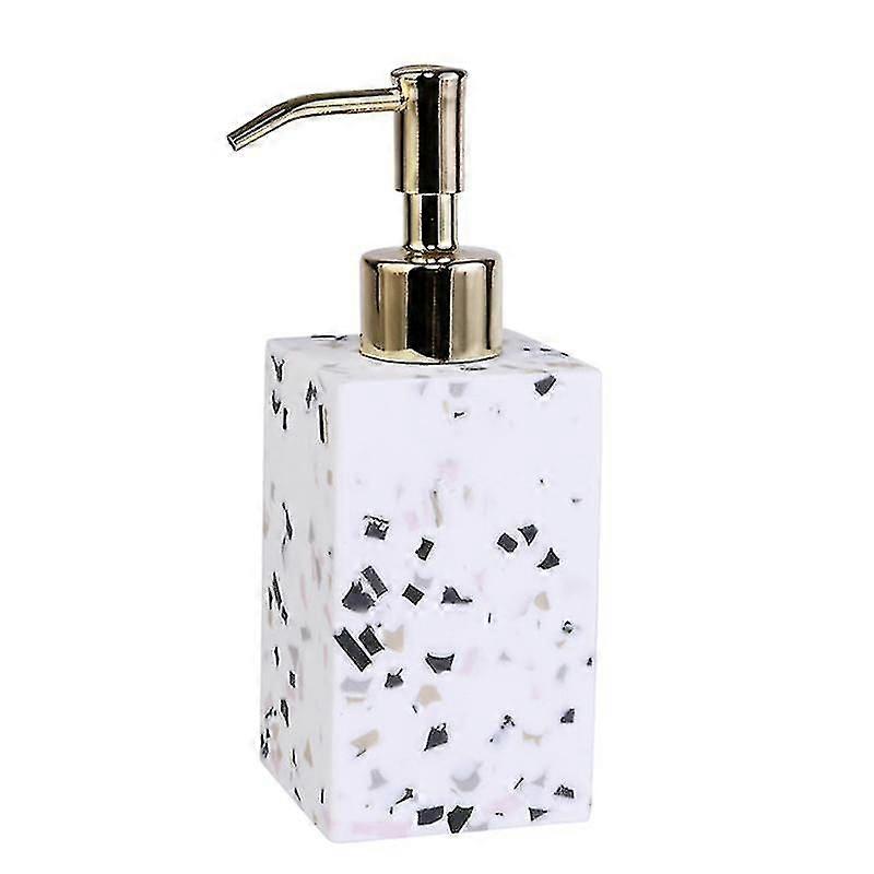 Terrazzo And Stainless Steel Storage Container - Stylish And Functional