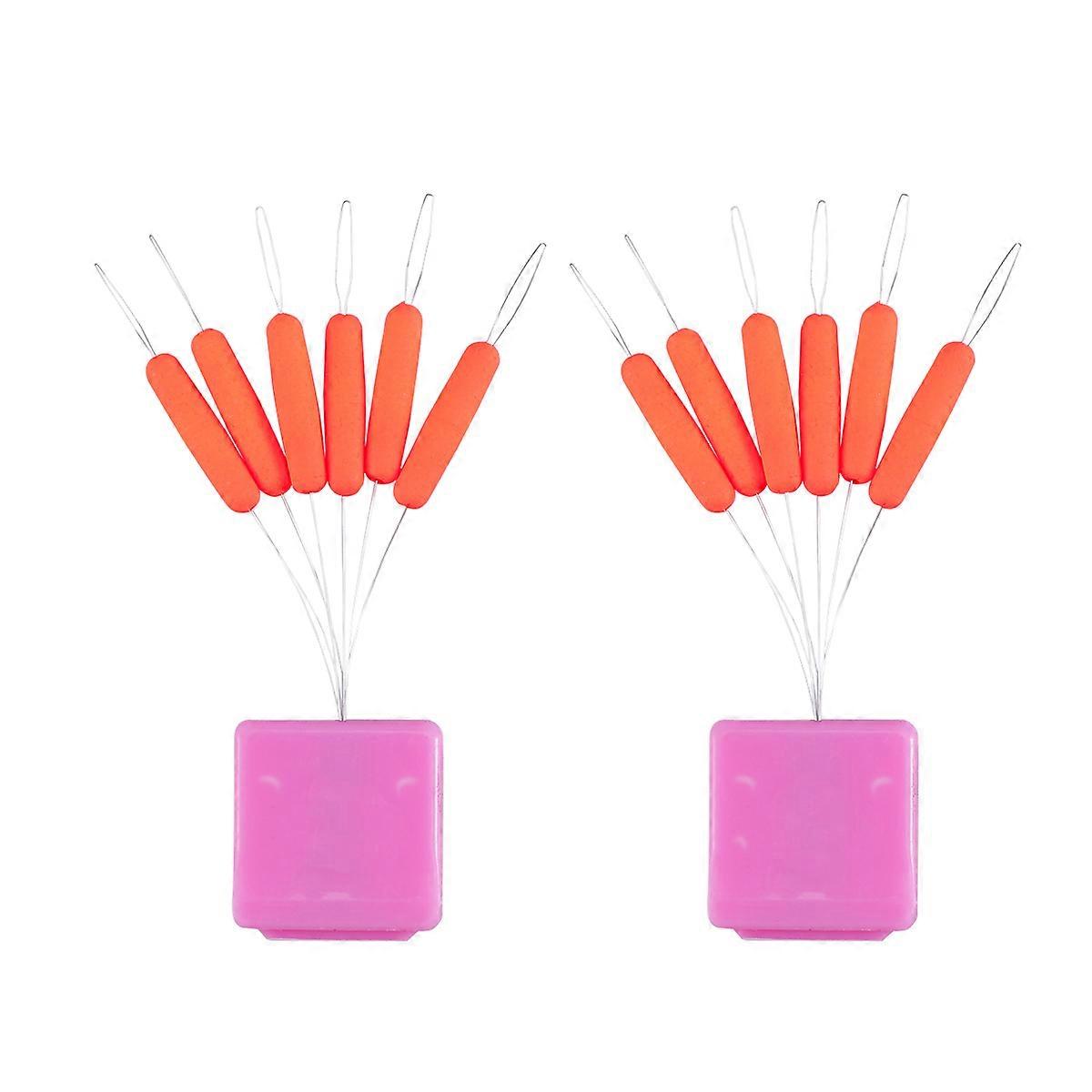 Cylindrical Fishing Float Orange Sea Fishing Better Buoyancy 2Pack