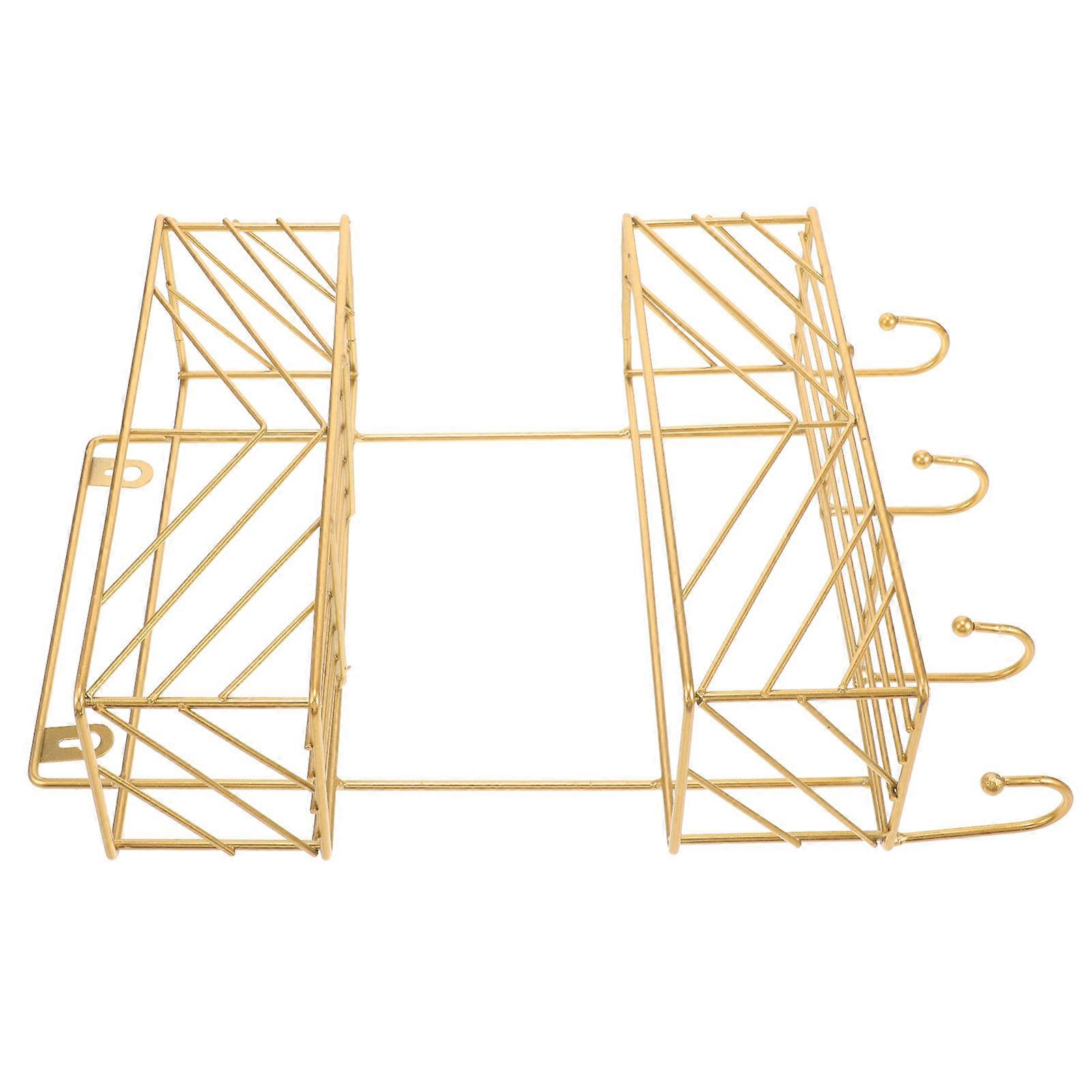 Wall-mounted Storage Shelf Iron Storage Rack 37X24X9CM Simple 1Pack