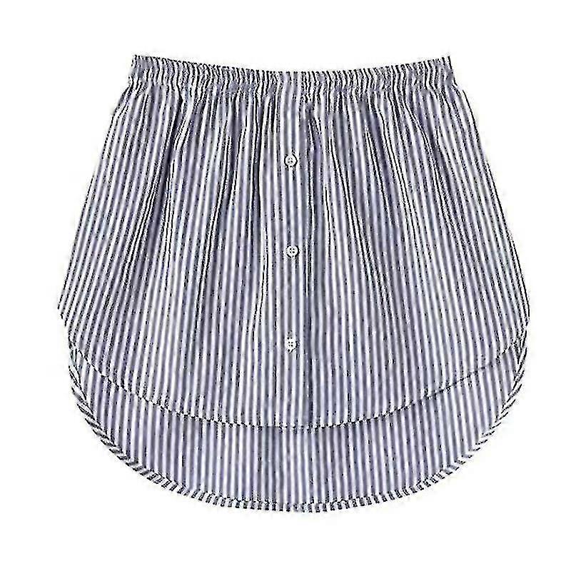 Adjustable Shirt Extenders for Layering with Lower Sweep Hem and Elastic Waist Mini Skirt