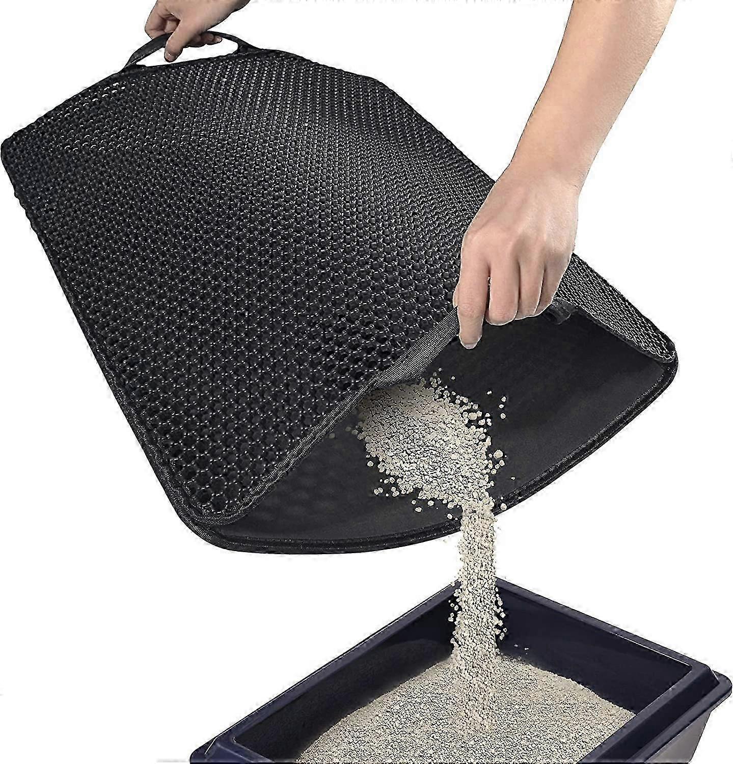 New,suitable Cat Litter Mat, Honeycomb Double Layer Design, Urine And Water Proof Material