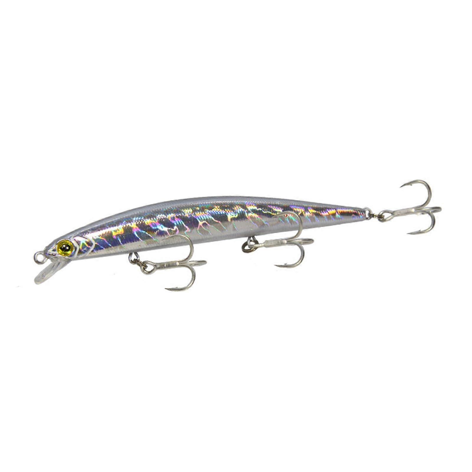 Fishing Lure Minnow Bait Wobbler with Hook, Lifelike Swimbait Crankbait for Deep and Shallow Water, Size 1
