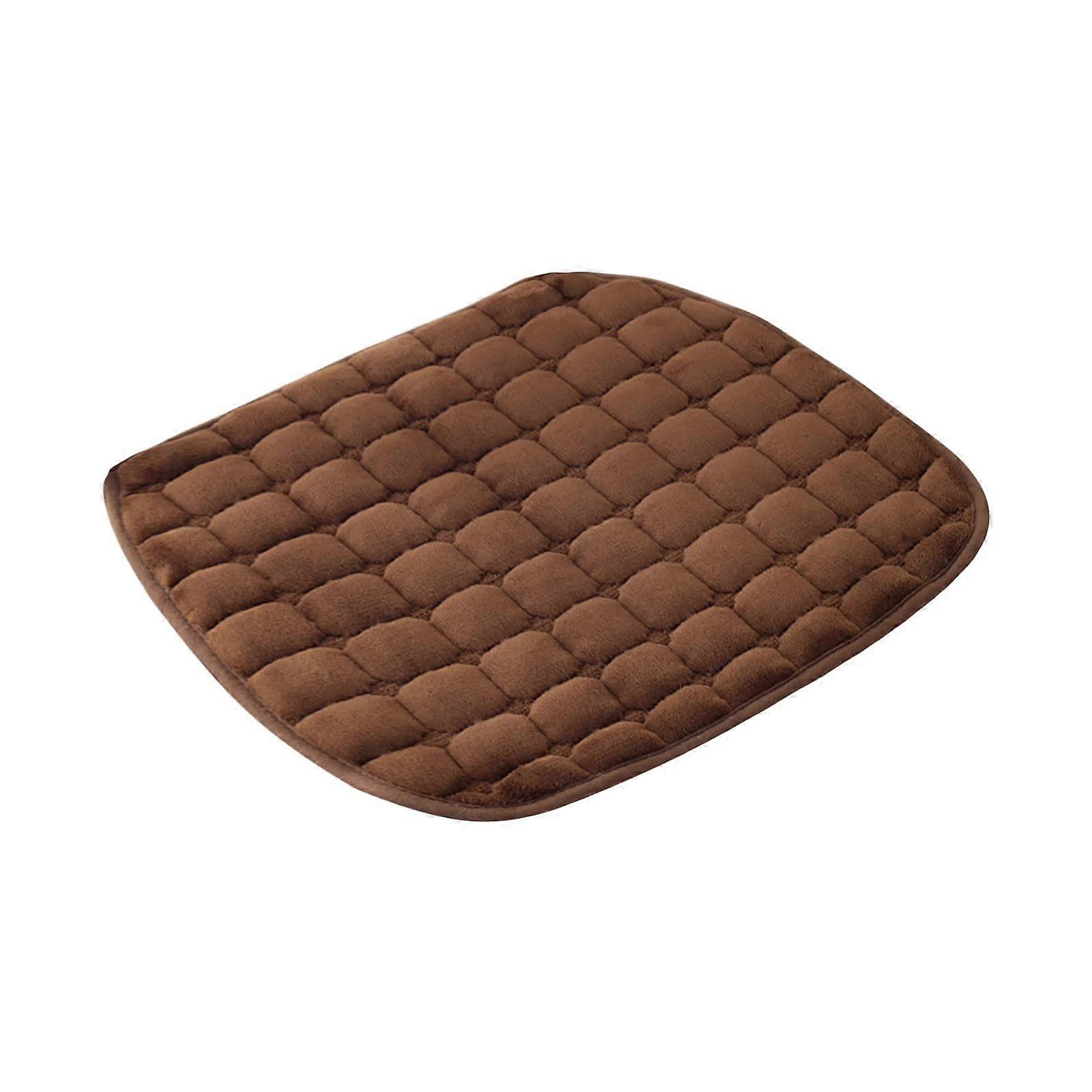 Super Soft Plush Chair Cushion with Fixed Rope, Non-Slip Winter Seat Cushion for Dining, Home, Patio, Library