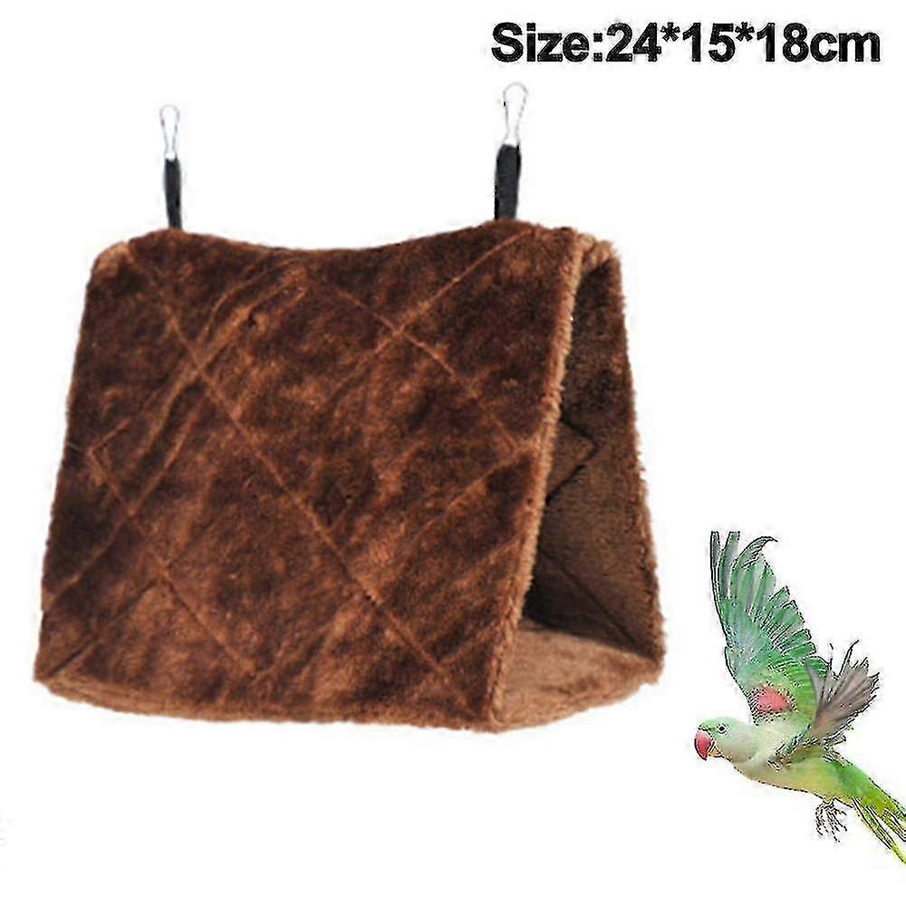 Warm Soft Plush Hammock Nest for Birds in a Hanging Cage