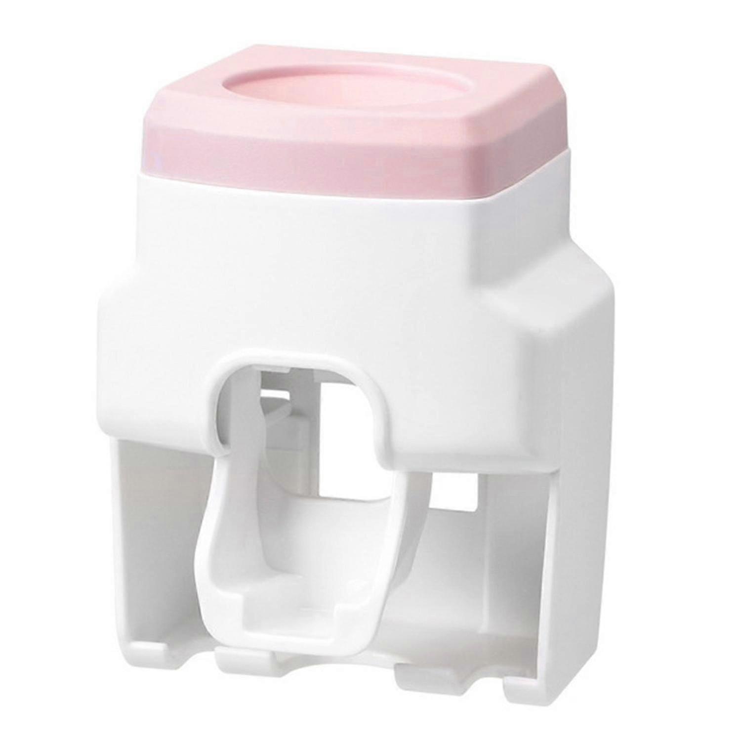 Automatic Toothpaste Dispenser with Removable Wall Mount Toothbrush Holder