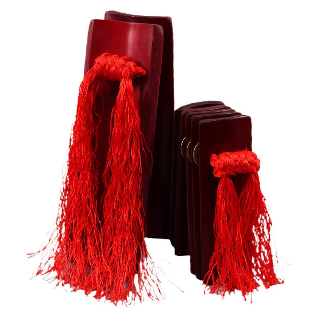 2piece traditional allegro clapper percussion instrument for creative performances and storytelling, suitable for beginners and stage shows.'