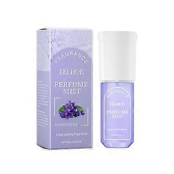 2pcs Violet Body Perfume Spray, Refreshing and Elegant, Long-lasting Scent