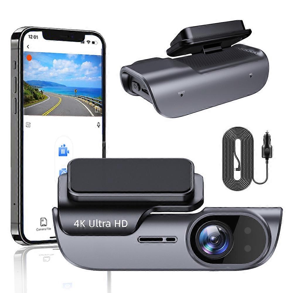 K05 4K Înaltă definiție WiFi Dash Cam Cu unghi larg Lentilă Vedere pe timp de noapte Înregistrator de conducere a mașinii, Țigară Li