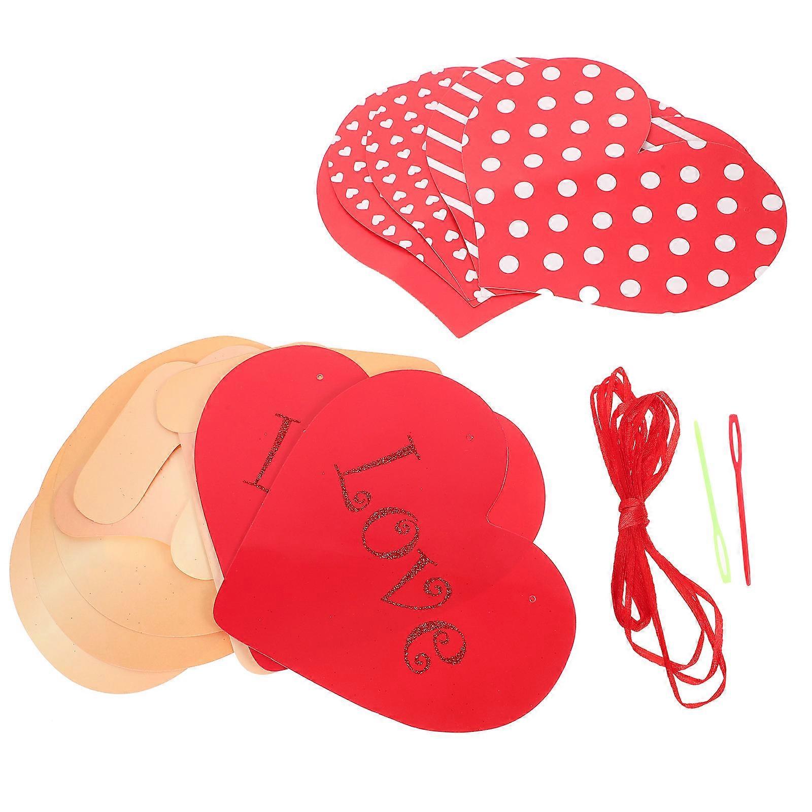 Banner For Valentine Heart Banner Wedding Atmosphere 20.50X17.00X0.10CM Atmosphere Layout 2Pcs