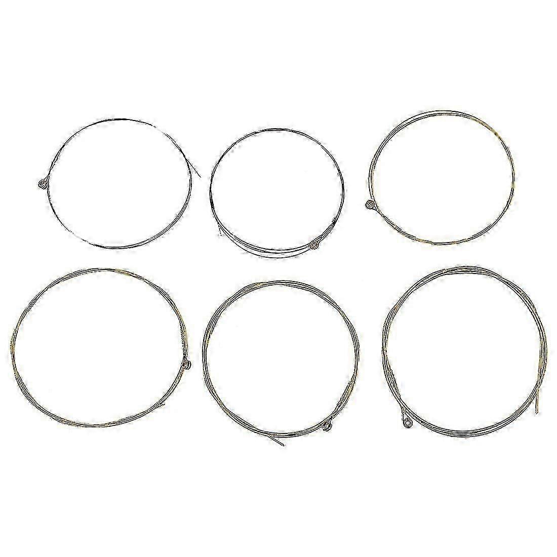 6-Pack High-Quality Metal Guitar Strings (1 Metre Each) for Acoustic Performances