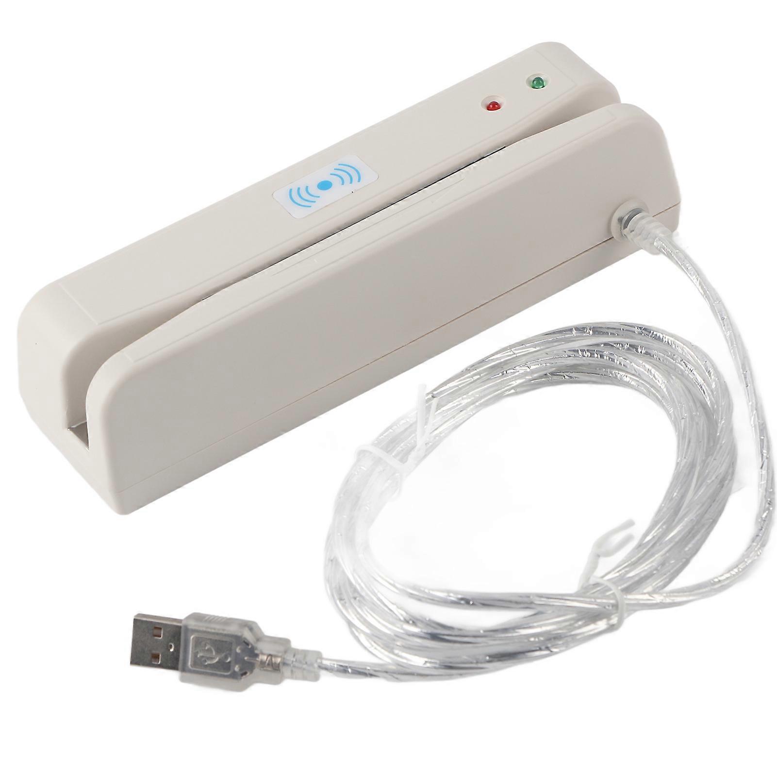 Card Swiper Light Weight USB Interface 2 Way Swiping Convenient Practical Reader for Banking System