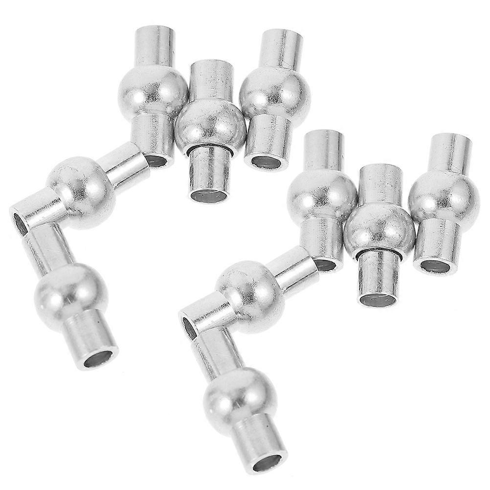 Diy Necklace Clasps Jewelry Making Connectors Silver Easy To Wear Handicraft Enthusiasts 20Pcs