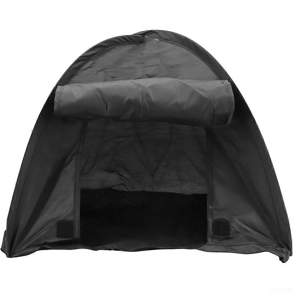 Portable Pet Tent for Outdoor Use, Cat House, Dog Shelter, Easy Setup Camping Hideaway for Small Pets, Black, 38 x 38 x 30 cm