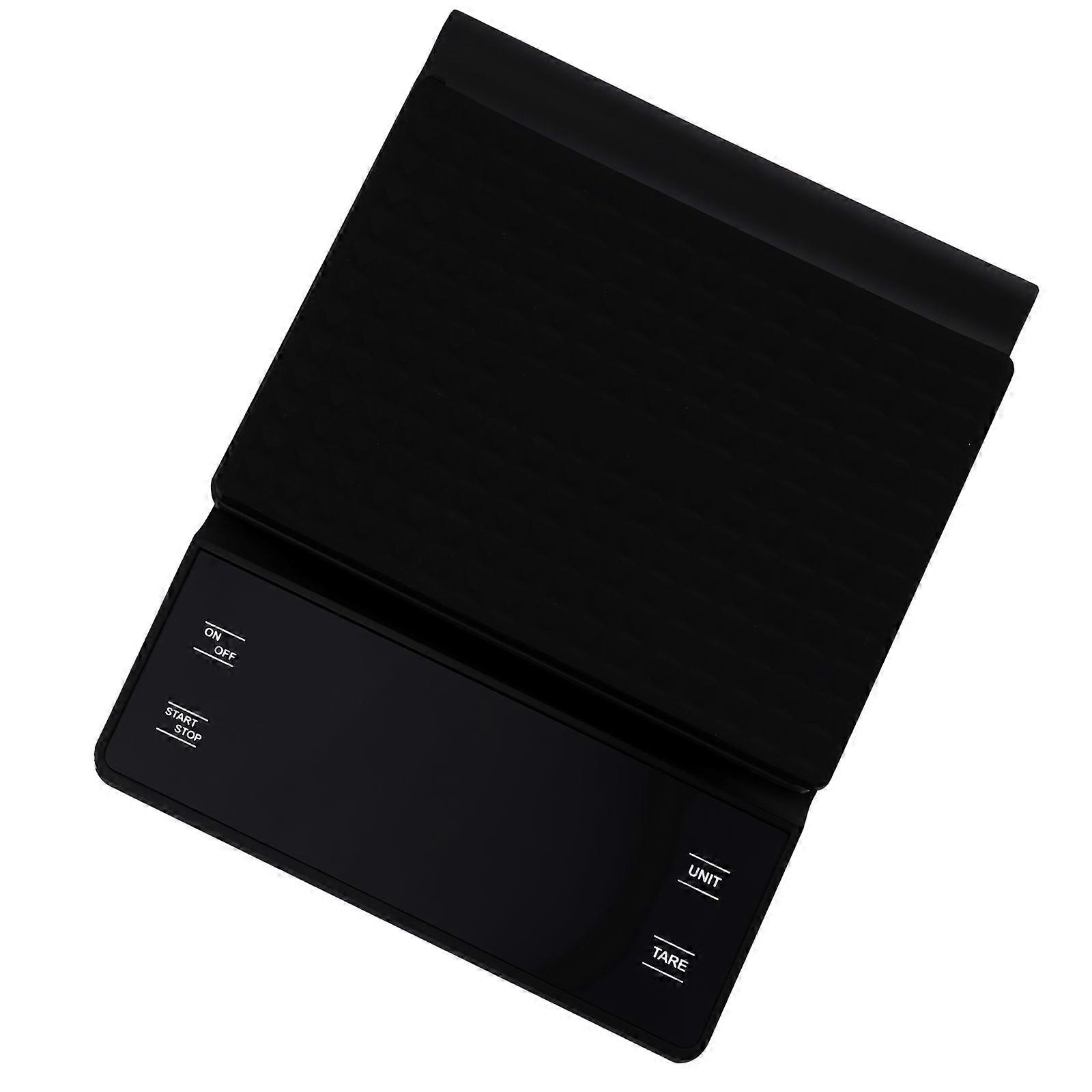 Kitchen Scale Digital Weight 3kg 0.1g 18x13x3cm Black Overloading Indication 1Pcs