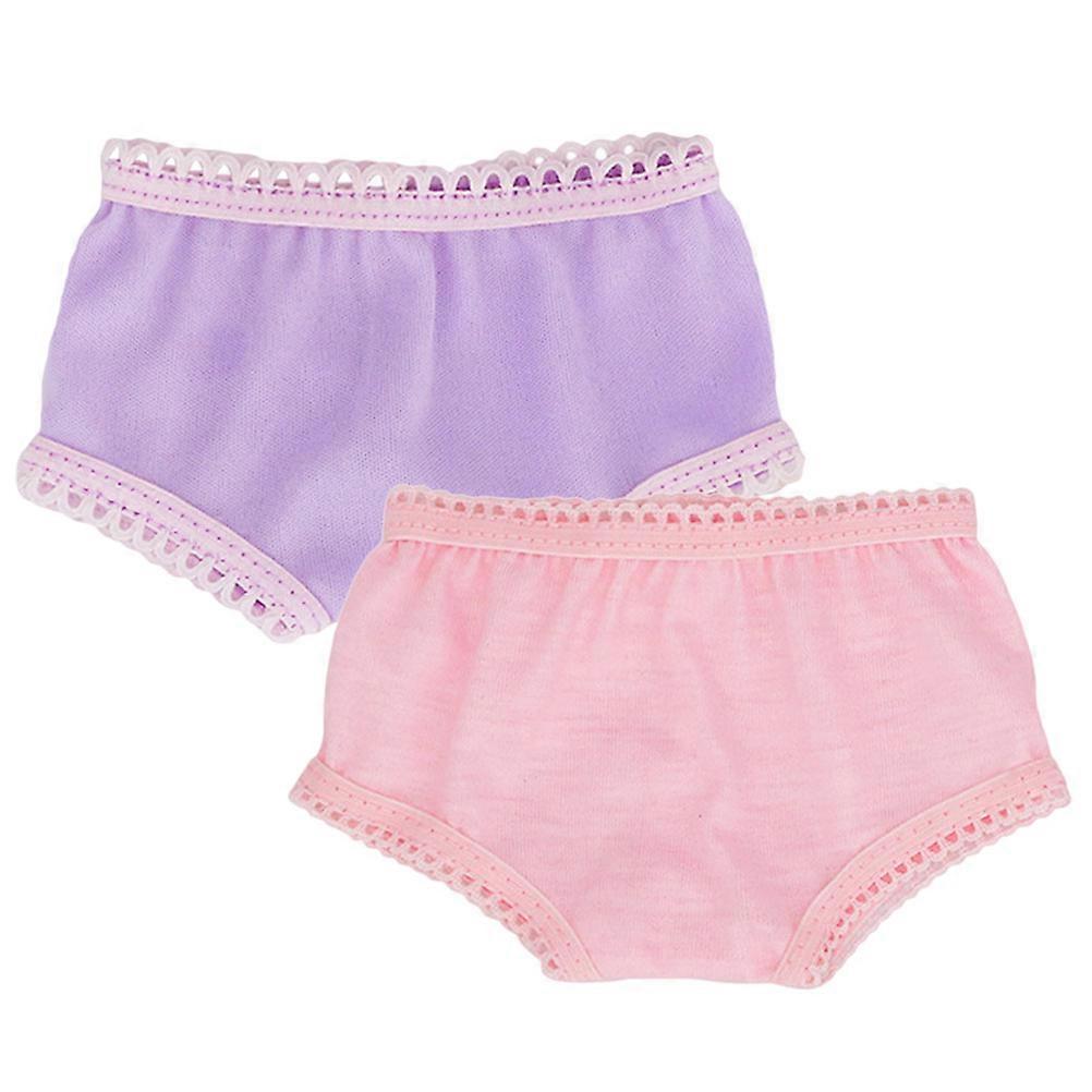 Toy Diaper Dolly Clothes Accessories Miniature Panties Imagination Cultivation Reusable 2Set
