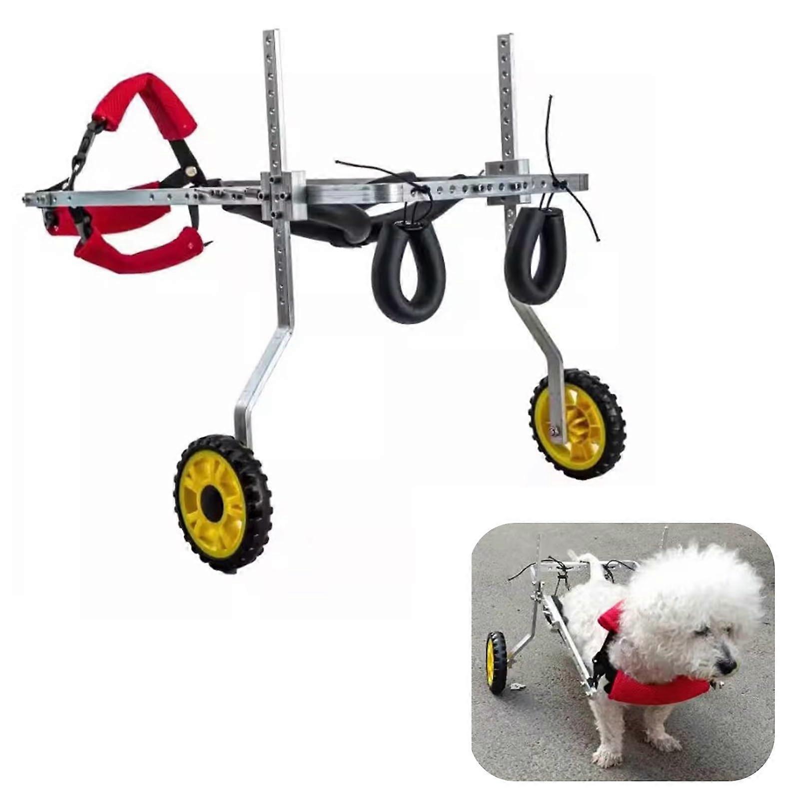 Dog Wheelchair with 2 Wheels for Rear Legs, Walker for Small to Large Dogs (XS)