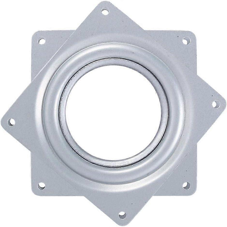 Lazy Casters 4 Inch Square Turntable Platform 360 Degree Swivel with Steel Ball Bearings Multi-Purpose for TV Desk Table Stand