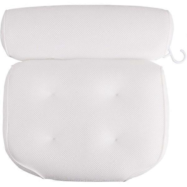Bath pillow with 4 large suction cups for head, back and