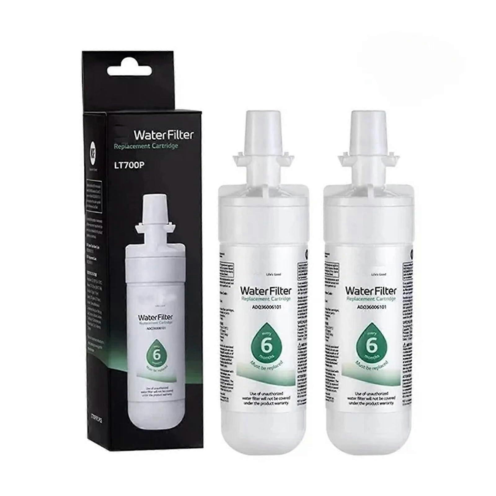 Refrigerator Water Filter 2 Pack For LG LT700P Compatible With ADQ36006102 LFX31945ST LFX31925ST