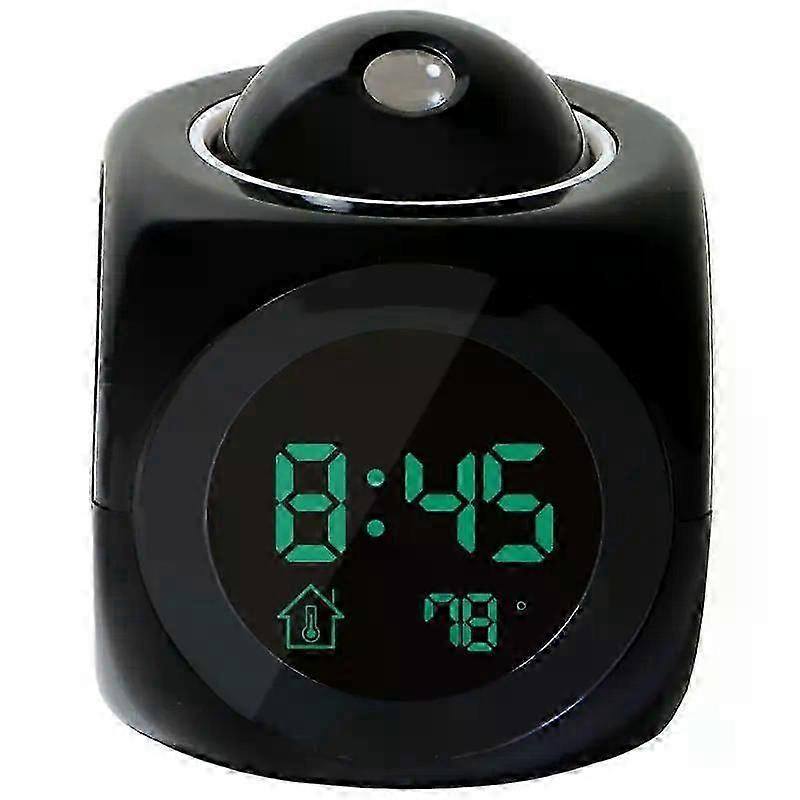 Projection Alarm Clock Ceiling Display Snooze Desk Table Clock Voice Multifunction Digital Projection Clock Temperature Display