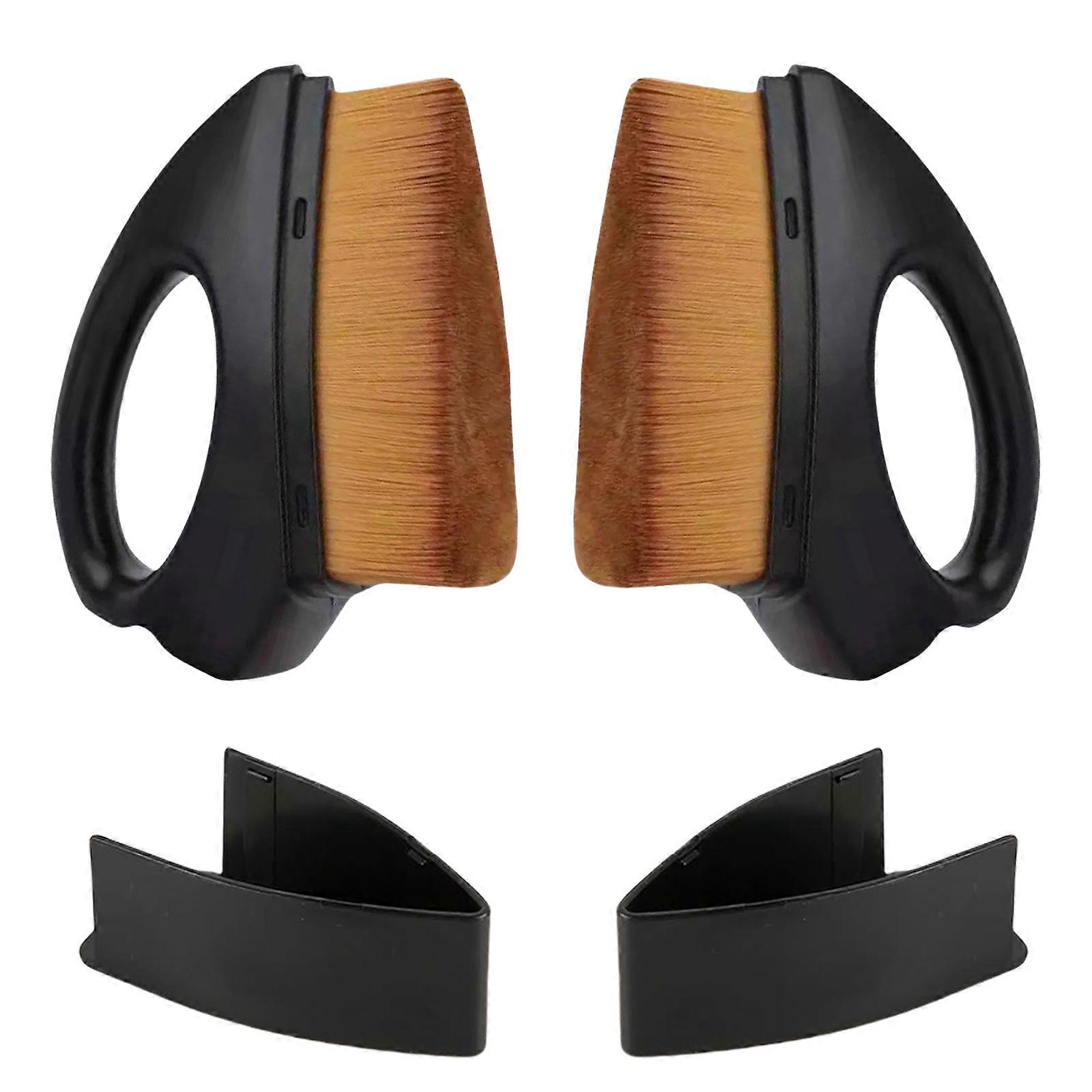 Easy Use Tyre Dressing Brush Application Brushes with Handle 2Pack Precisions Auto Detailing Tool Fit For Shinying Tires  Brown