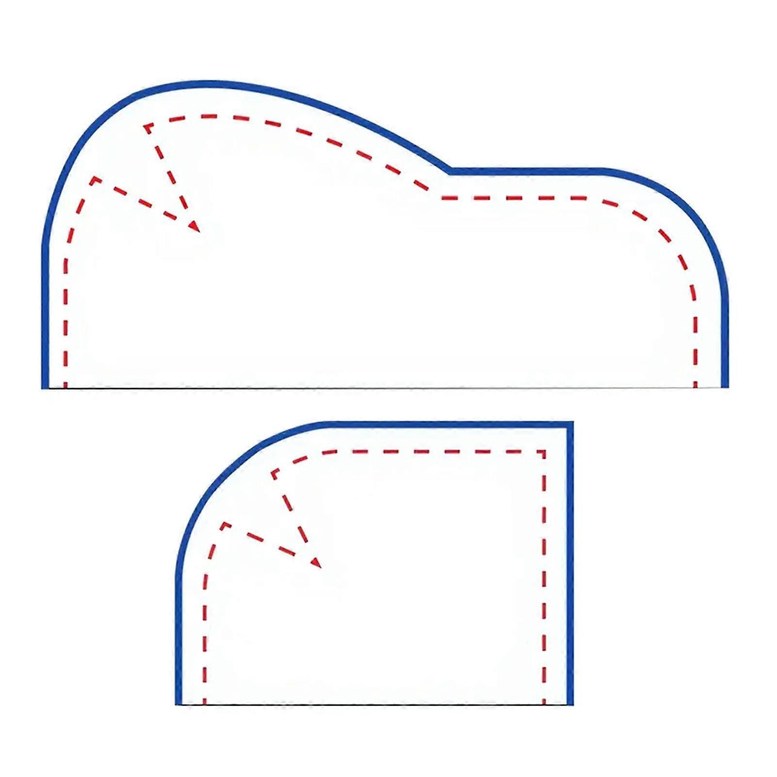 Pouch Cutting Template Handbag Pattern Sewing Template for Household