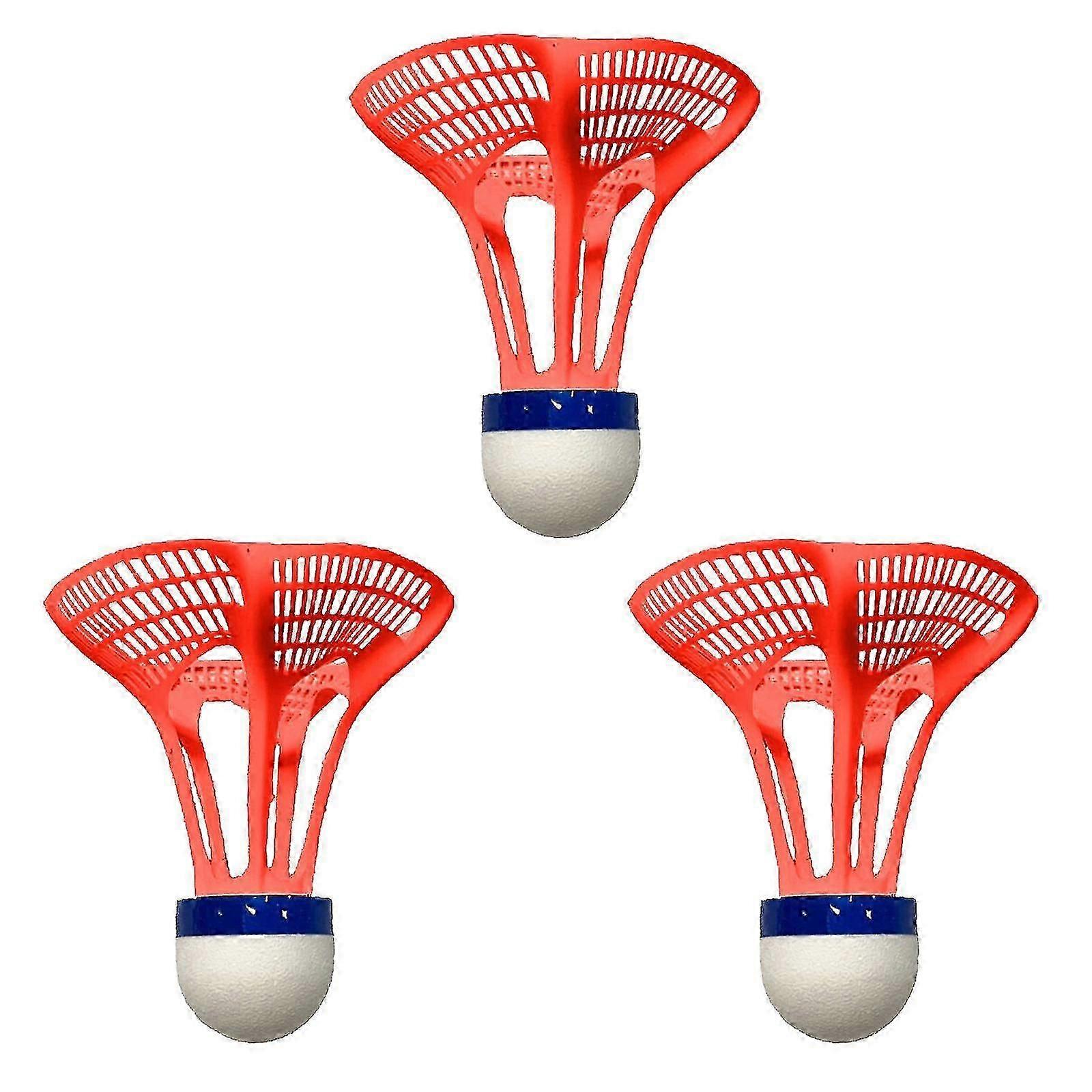 Windproof Training Badminton Shuttlecocks 3PCS Nylon Outdoor Balls