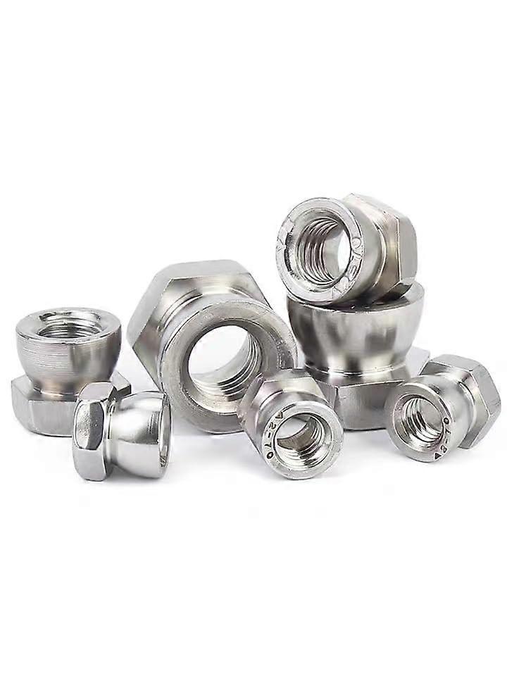 304 Stainless Steel Unscrewable AntiTheft Nut Unscrewable AntiTheft Nut Unscrewable AntiDisassembly Nut Cap M6 M8 M10 (M12 (2 Pieces) M12 (2Pcs)