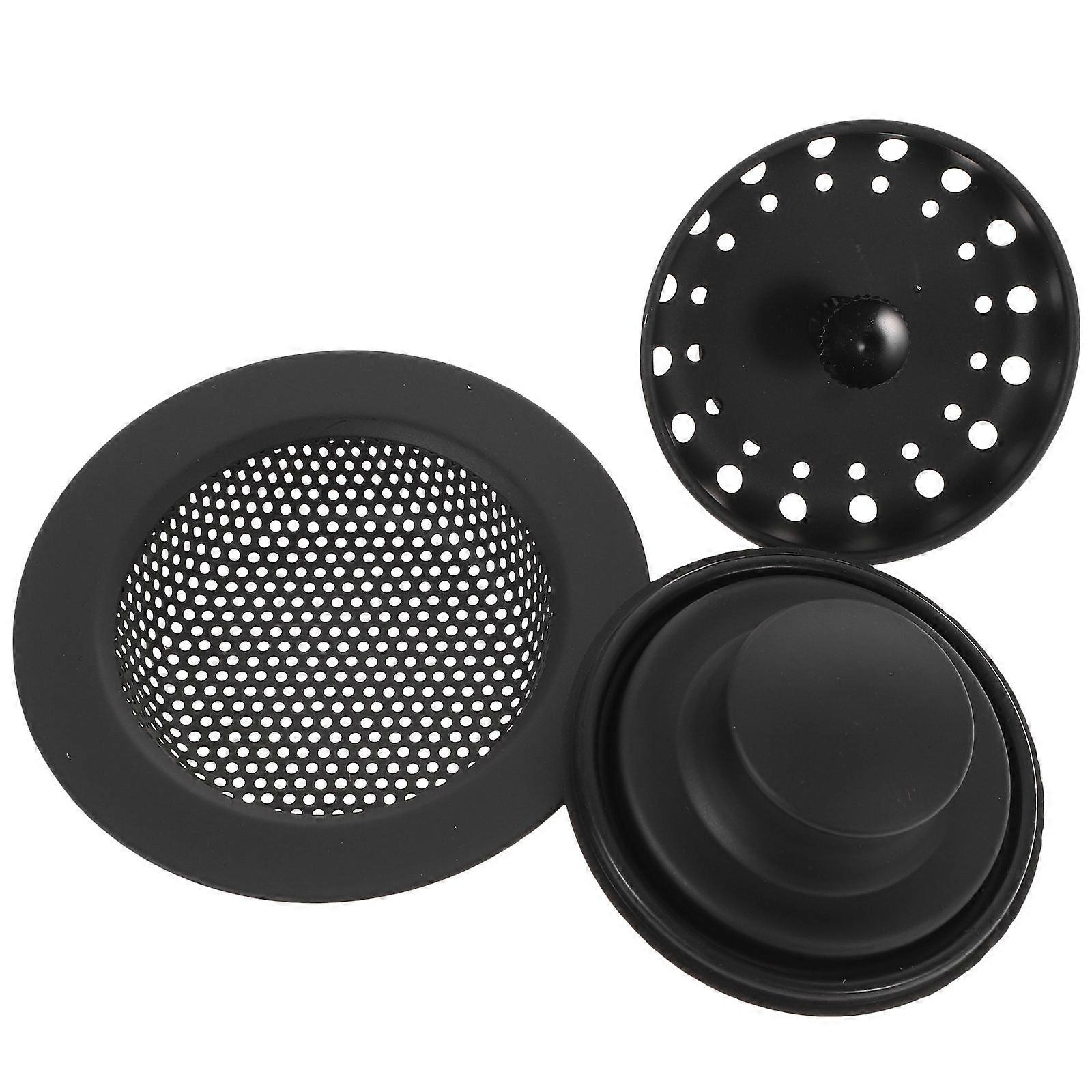 3pcs Kitchen Sink Filter Strainer Durable Drain Cover Efficient Garbage Disposal Stopper for Easy Waste Capture Quick Water Flow