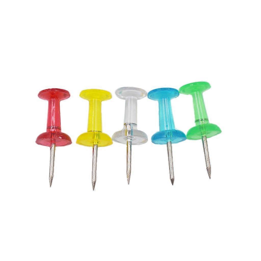 25 Pcs Plastic Push Pins Stationery Card Drawing Push Pins Colorful Lovely Design